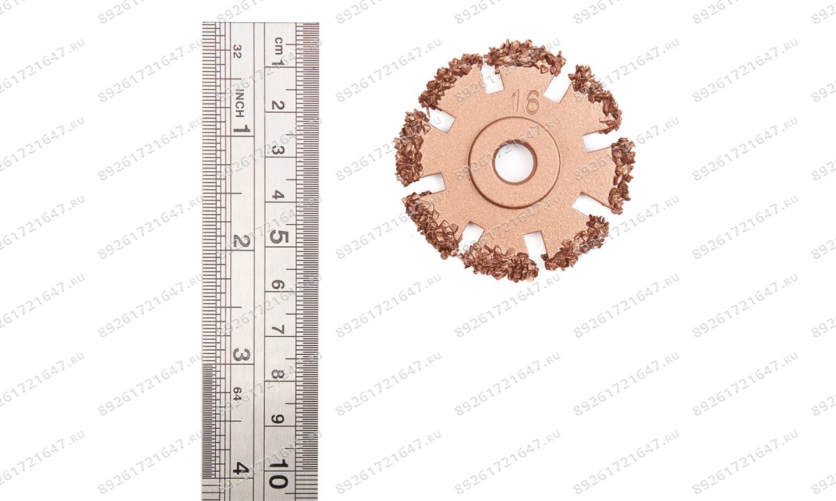  NS05-2016-RF Диск шероховальный, Ø50x3мм, AH 3/8\'\'-24 thread, 16 Grit (0)