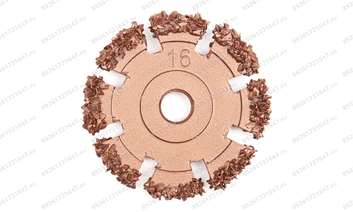  NS05-2116-RF Диск шероховальный, Ø50x6мм, AH 3/8\'\'-24 thread, 16 Grit (1)