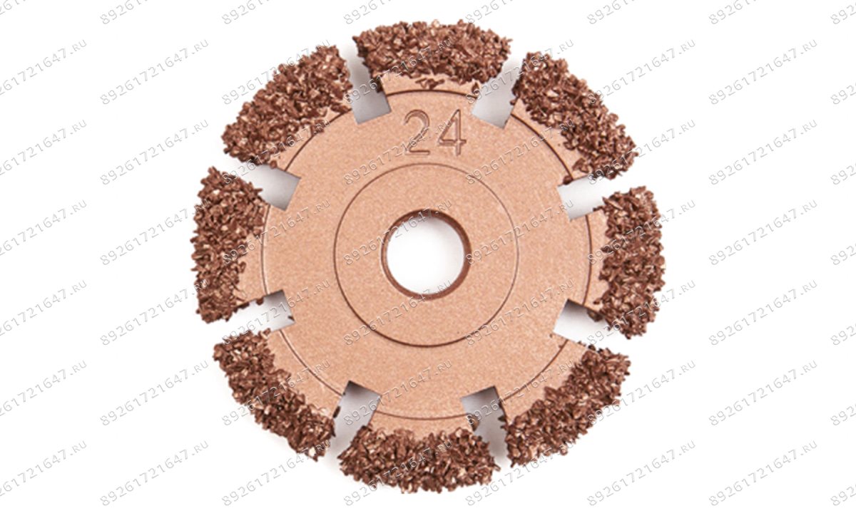  NS05-2124-RF Диск шероховальный, Ø50x6мм, AH 3/8\'\'-24 thread, 24 Grit (1)