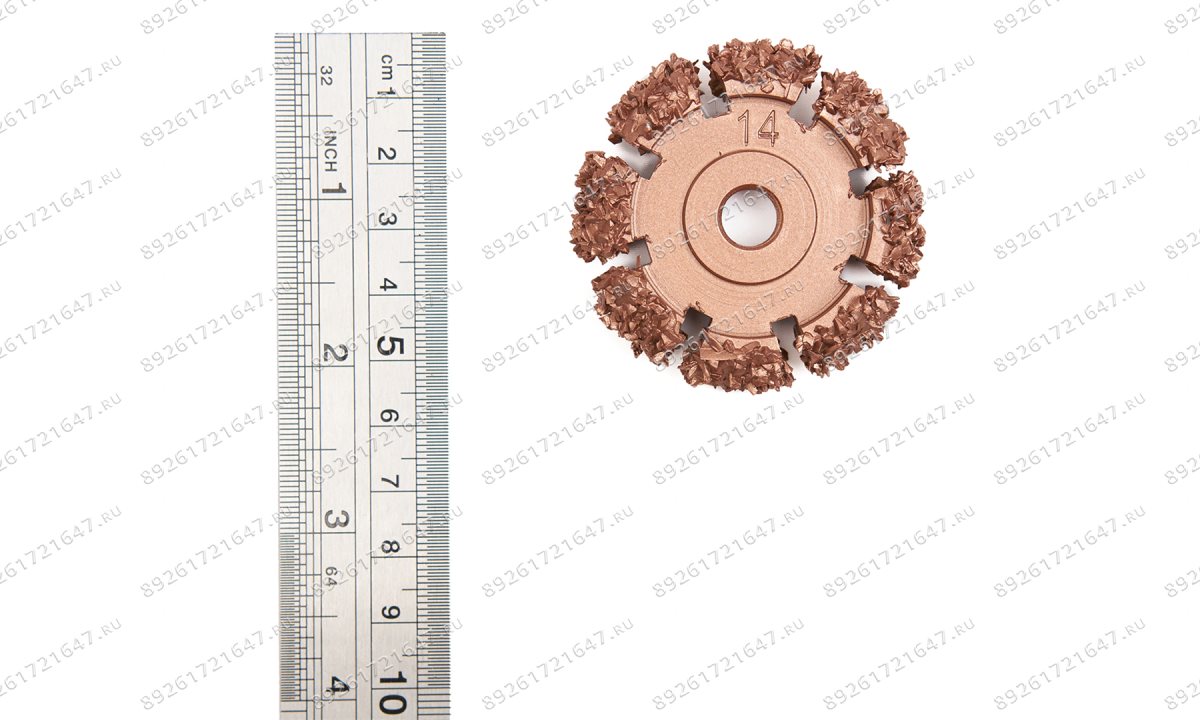  NS05-2314-RF Диск шероховальный, Ø50x13мм, AH 3/8\'\'-24 thread, 14 Grit (0)