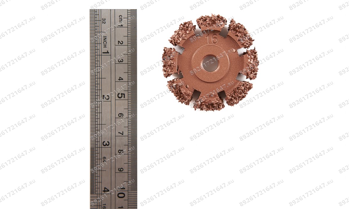  NS05-2316-RF Диск шероховальный, Ø50x13мм, AH 3/8\'\'-24 thread, 16 Grit (0)