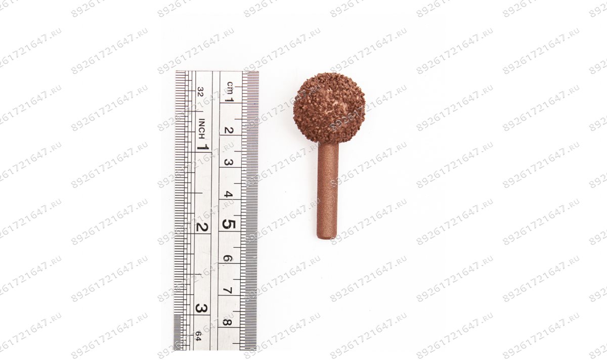 NS05-5024 Шар шероховальный Ø20мм, штифт 6,3мм, 24 Grit (1)