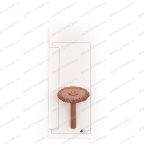  NS05-5124 Грибок шероховальный Ø34,9мм, штифт 6,3мм, 24 Grit мни (1)