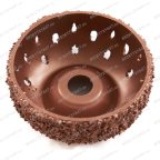  NS05-6818 Полусфера шероховальная, Ø76x32мм, AH 14мм, 18 Grit мни (4)