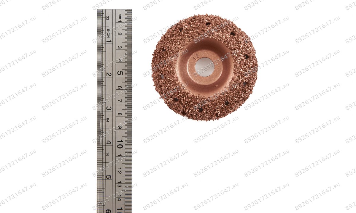  NS05-6818 Полусфера шероховальная, Ø76x32мм, AH 14мм, 18 Grit (1)