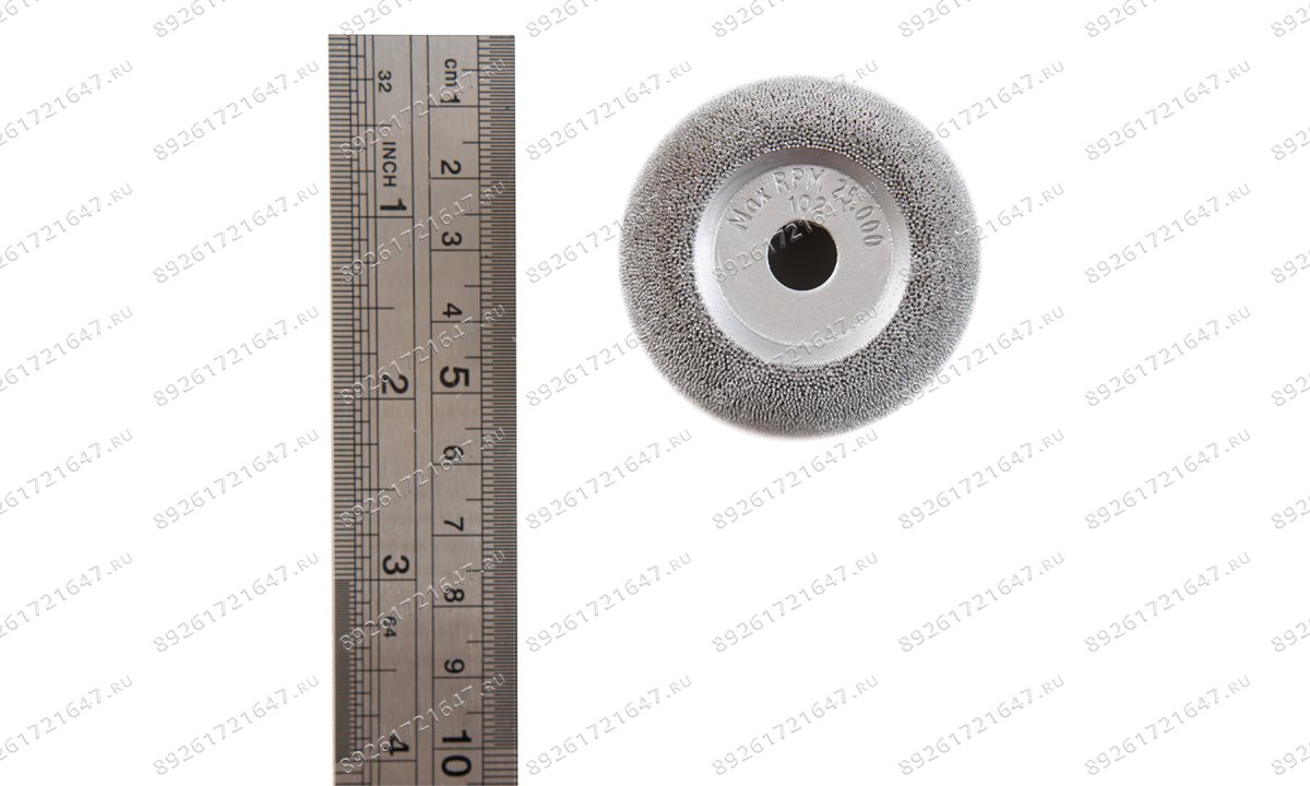  NS102 Полусфера шероховальная, Ø50,8x19мм, AH 9,5мм, 170 Grit (1)