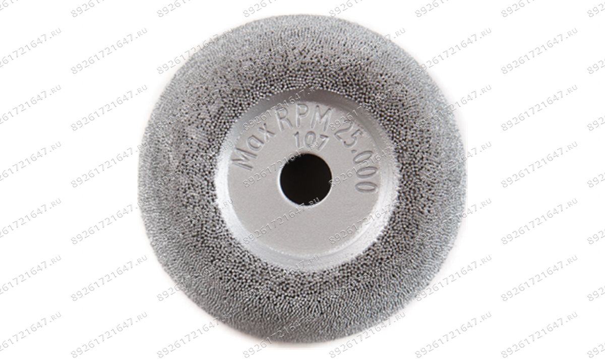  NS107 Полусфера шероховальная, Ø63,1x26,9мм, AH 9,5мм, 170 Grit (1)