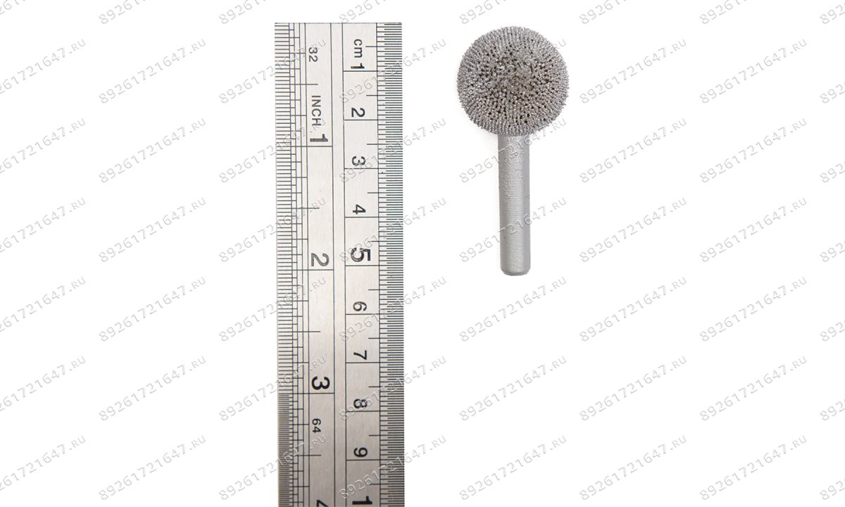  NS602 Шар шероховальный, Ø22,2мм, штифт 6,3мм, 230 Grit (0)
