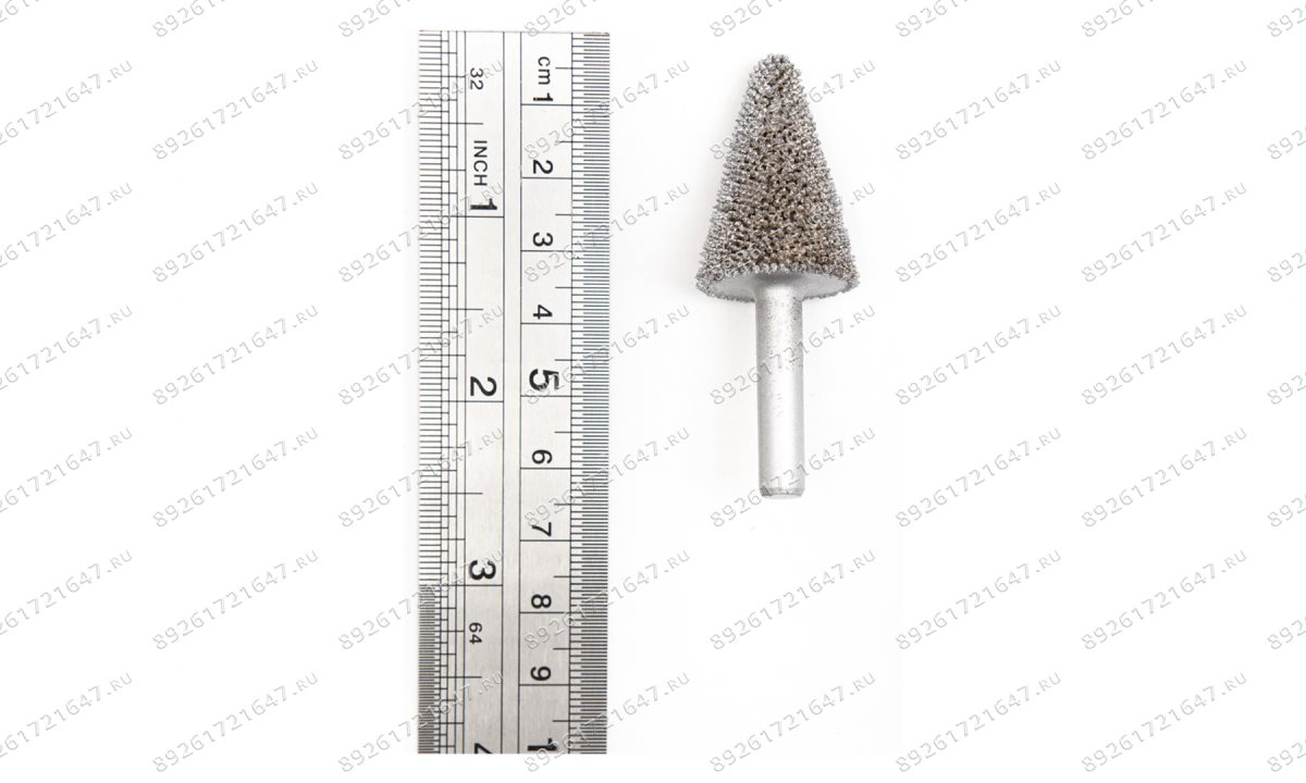  NS613 Конус шероховальный, Ø22,2х31,7мм, штифт 6,3мм, 330 Grit (1)