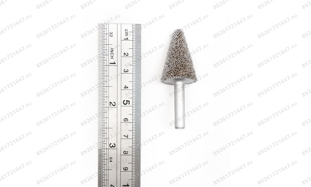  NS613 Конус шероховальный, Ø22,2х31,7мм, штифт 6,3мм, 330 Grit (1)