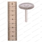  NS619 Диск шероховальный, Ø34,9х6,3мм, штифт 6,3мм, 330 Grit мни (2)