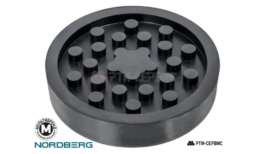 Опора резиновая на домкрат подкатной ø93 h20 фото