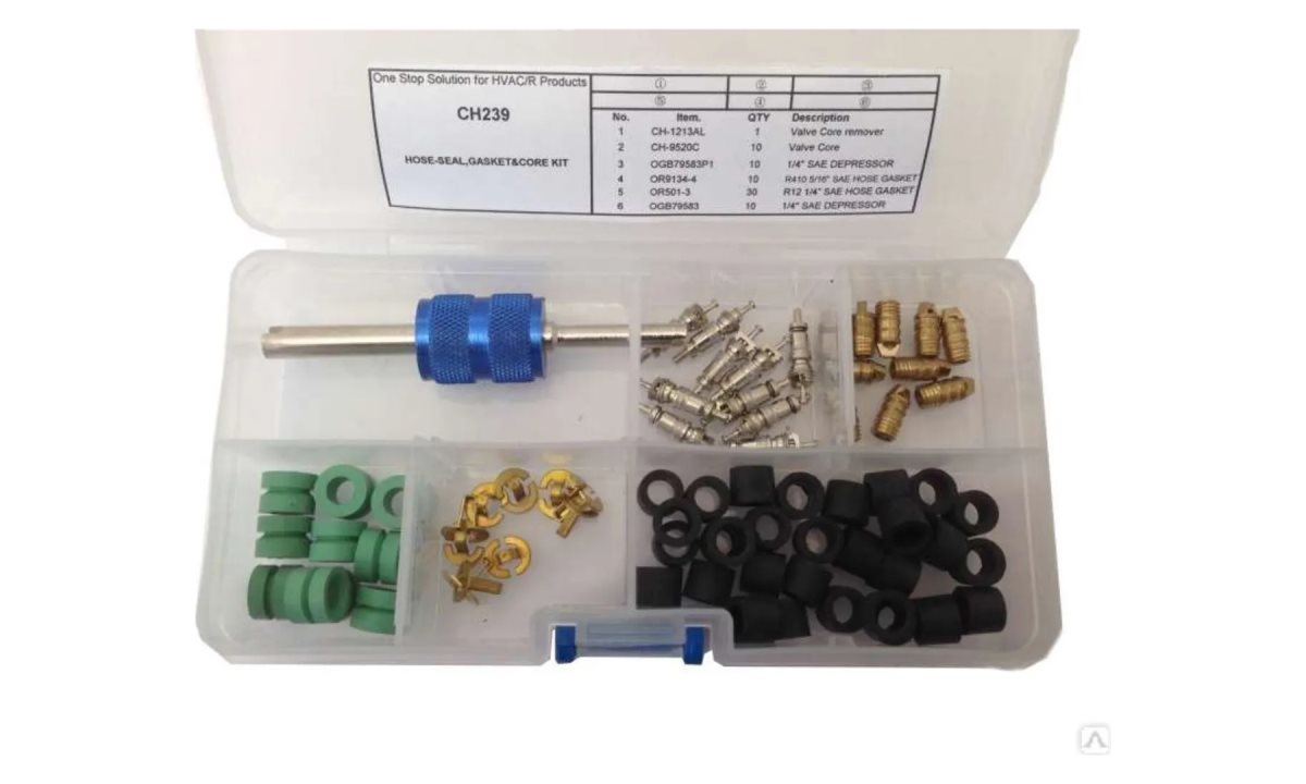  KraftWell KRW-239 Набор уплотнений, ниппелей и депрессоров (1)