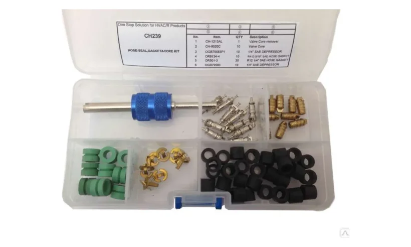 KraftWell KRW-239 Набор уплотнений, ниппелей и депрессоров фото