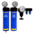  Фильтр 2-х ступенчатый 0,1мкм, с редуктором и манометром, для окрасочных работ,  12 бар, поток до 23 мни (0)