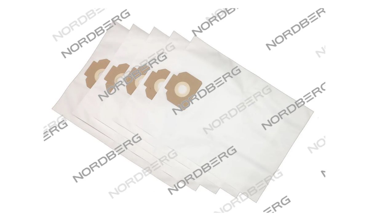  Комплект синтетических мешков 5шт для нижней камеры пылесоса NV34 450х600 NORDBERG NV34#DUSTBAG_B (0)
