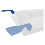  Кронштейн (RAL 5005) для стенда C803 (для ножничного подъемника левый) NORDBERG 150 10 000-01 мни (1)