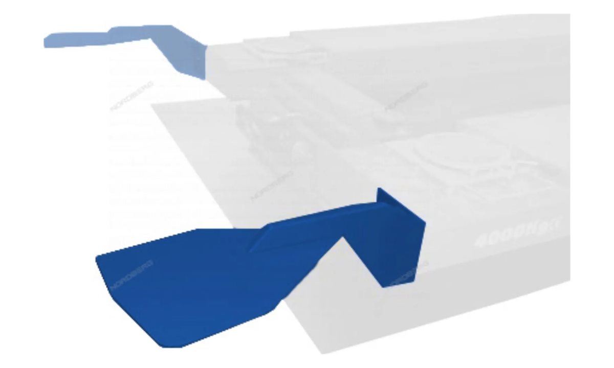  Кронштейн (RAL 5005) для стенда C803 (для ножничного подъемника правый) NORDBERG 150 10 000 (1)