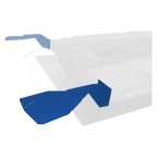  Кронштейн (RAL 5005) для стенда C803 (для ножничного подъемника правый) NORDBERG 150 10 000 мни (1)