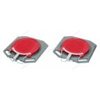 Круги поворотные (поворотные платформы) для сход-развала (комплект 2шт.), 400*400*50 красные NORDBERG TP2 (red) фото