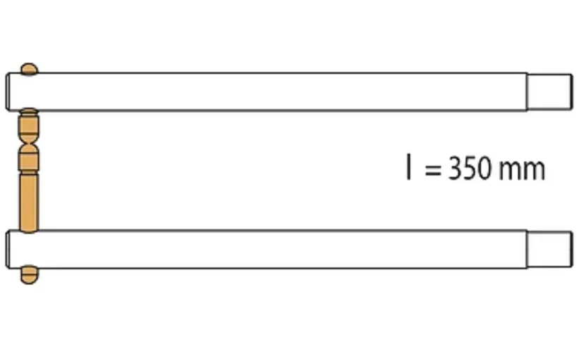 Плечо DDT для клещей PX4 350MM (2 шт) фото