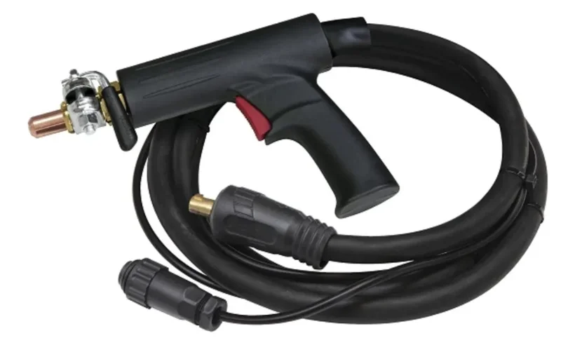 Пистолет с кнопкой в сборе с кабелем для споттера Т-34, с зажимом фото