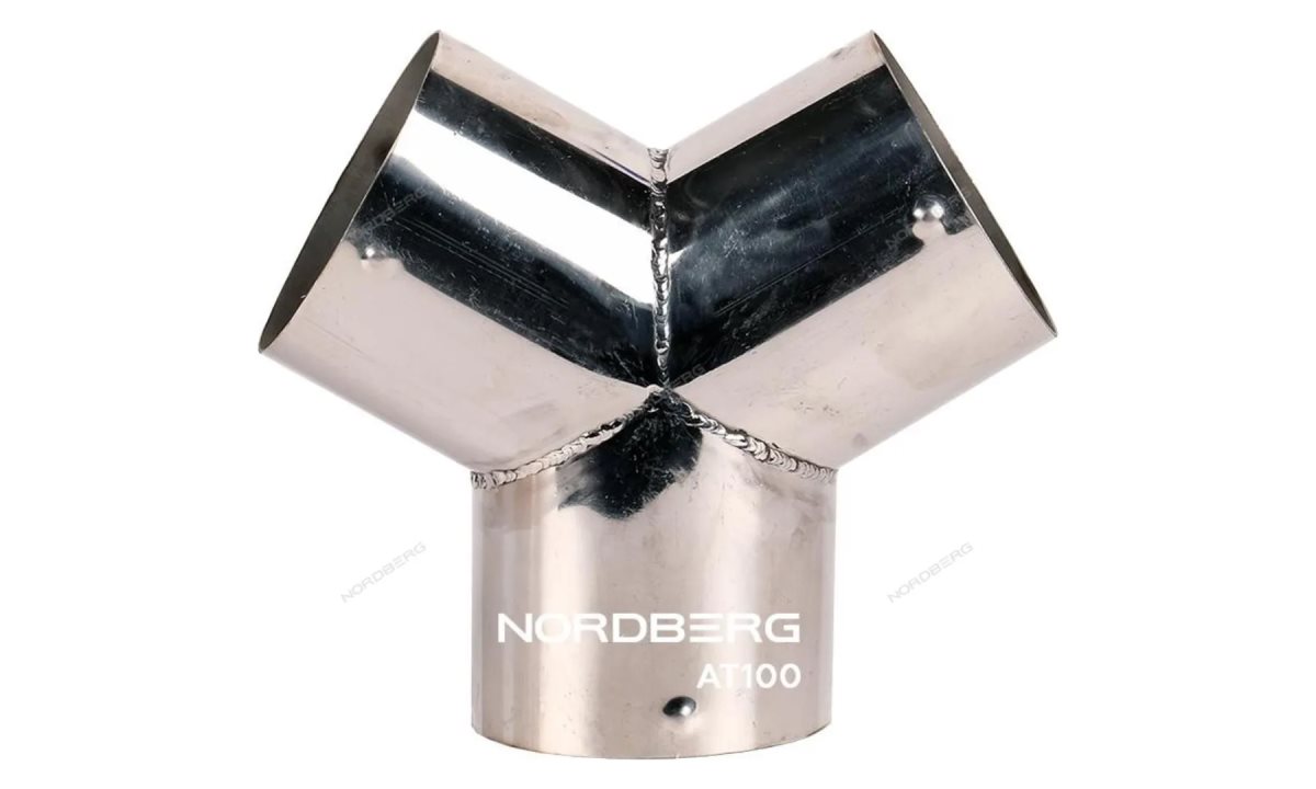  Насадка металлическая Y-образная для шланга D=100 мм Nordberg AT100 (0)