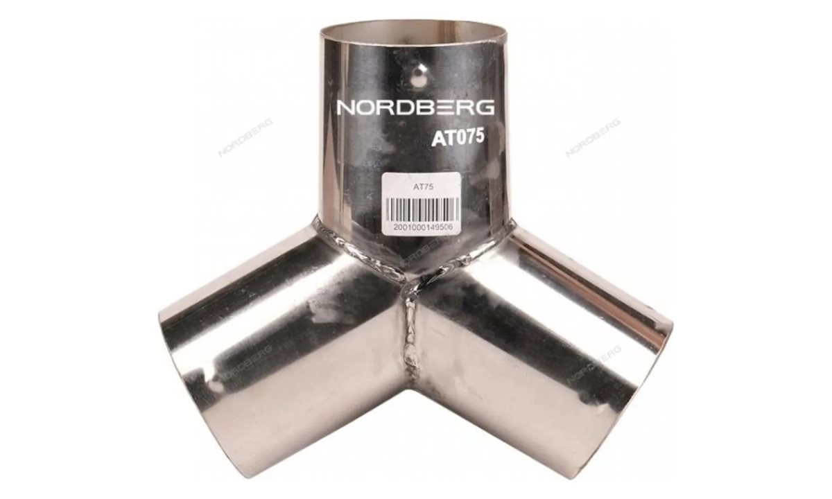  Насадка металлическая Y-образная для шланга D=75 мм Nordberg AT75 (0)