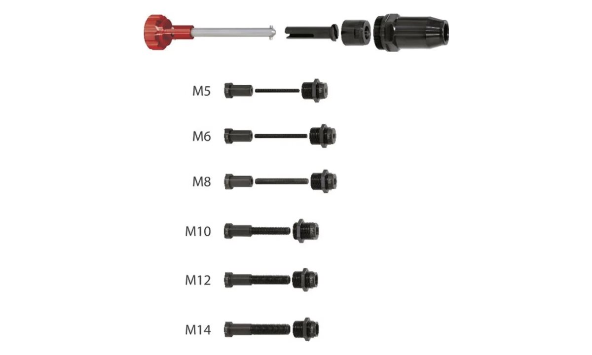  Комплект 6 адаптеров для установки вставок с резьбой M5 - M14 для DRAGON (0)