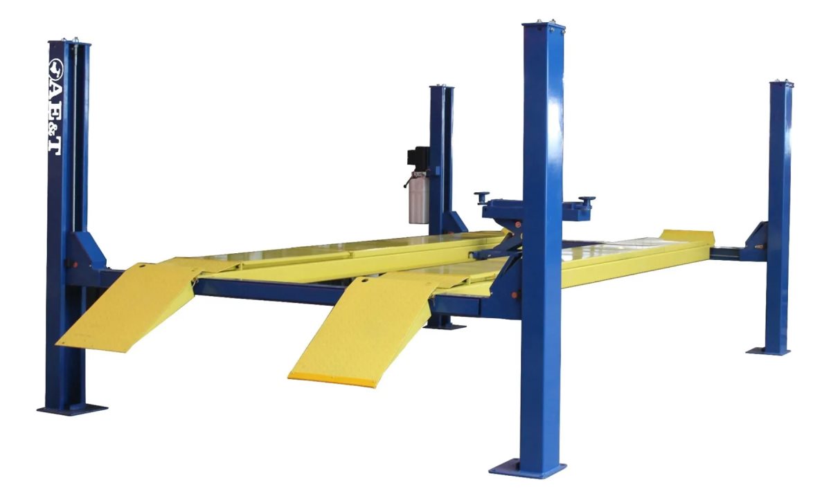  Автомобильный четырехстоечный подъемник  F4.5D-4 AE&T (380B) для сход-развала (1)