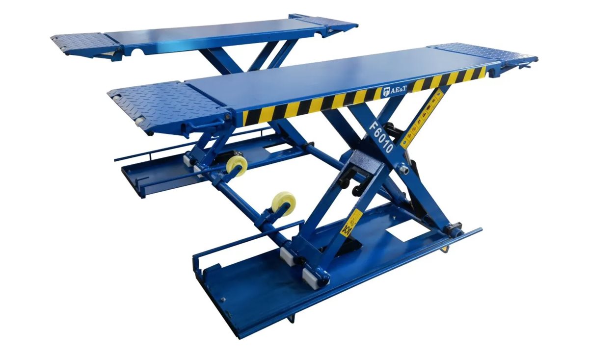  Мобильный ножничный подъемник F6010 AE&T (220В) (1)