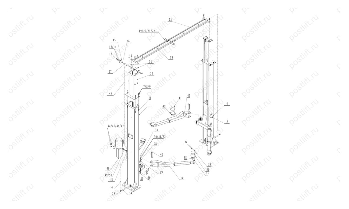  Подъемник гидравлический BRANN-BRL-S4B-2 (0)