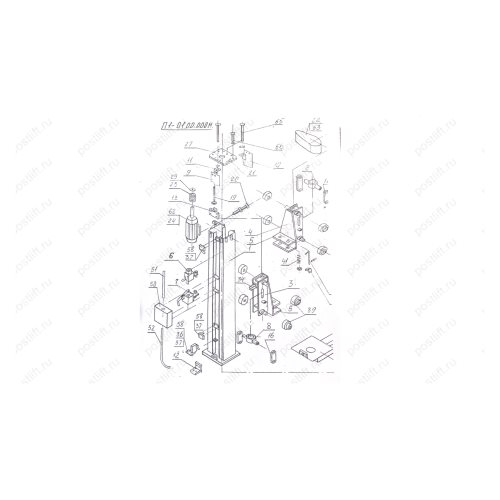 Двухстоечный подъёмник П1-01М
