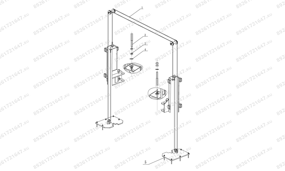  Подъёмник двухстоечный электрогидравлический Everlift EE-6215E (0)