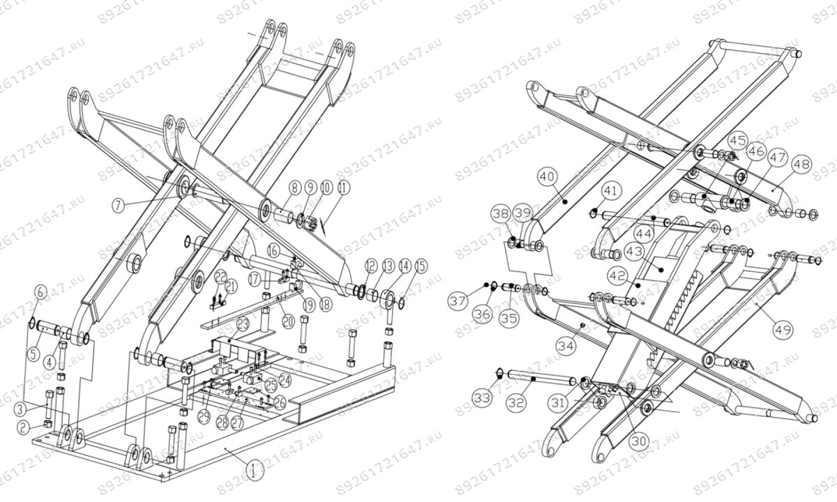  Подъемник автомобильный ножничный Everlift EE-6503 (0)