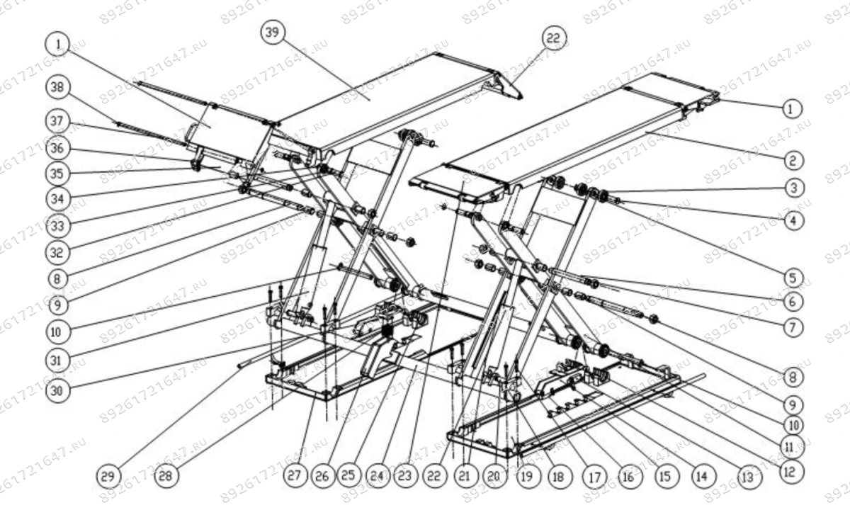  Подъемник ножничный мобильный Everlift EE-MR30 (0)