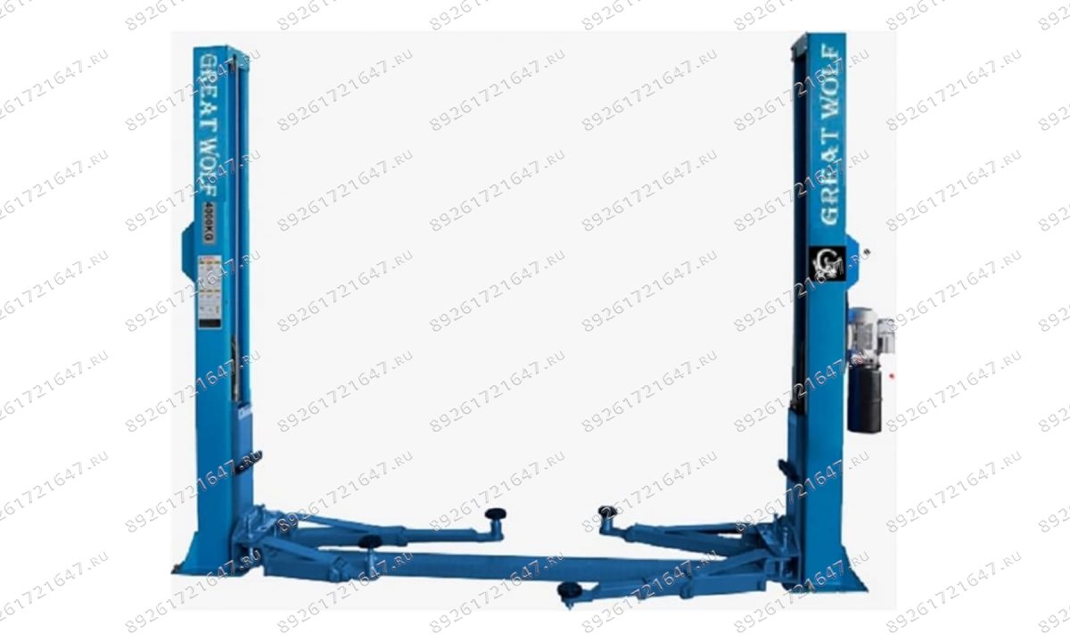  Подъемник двухстоечный GW-D4000 220 Great Wolf, 4000кг (1)