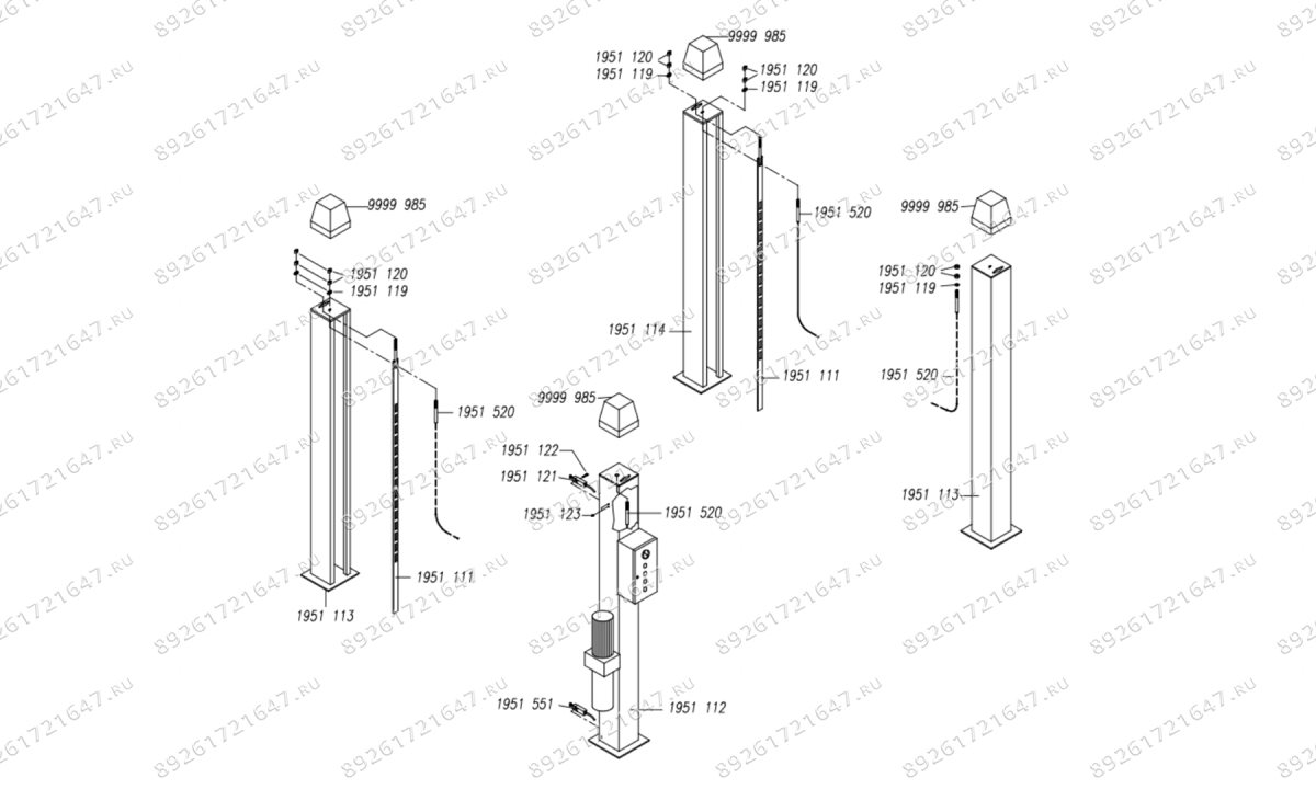 Подъемник четырехстоечный Quattrolift 4000SL (0)