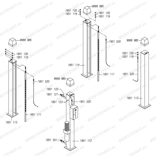 Четырехстоечный подъемник Hofmann Quattrolift 4000SL