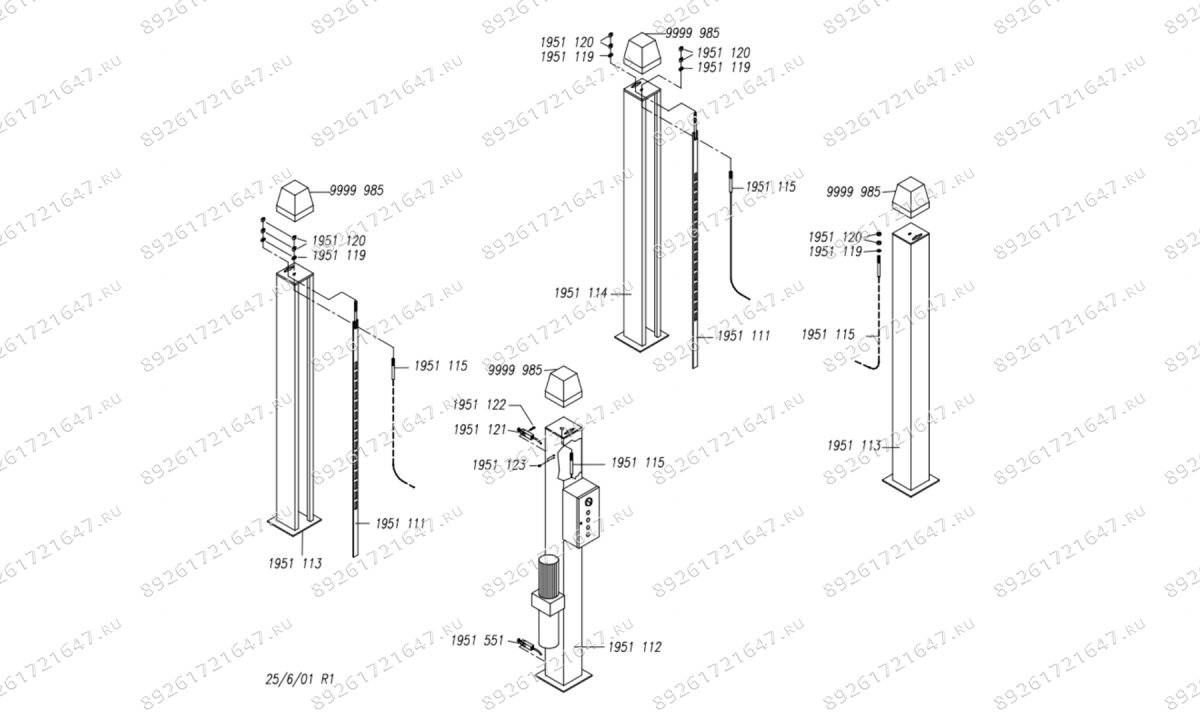  Четырехстоечный подъемник Hofmann Quattrolift 4000S (0)