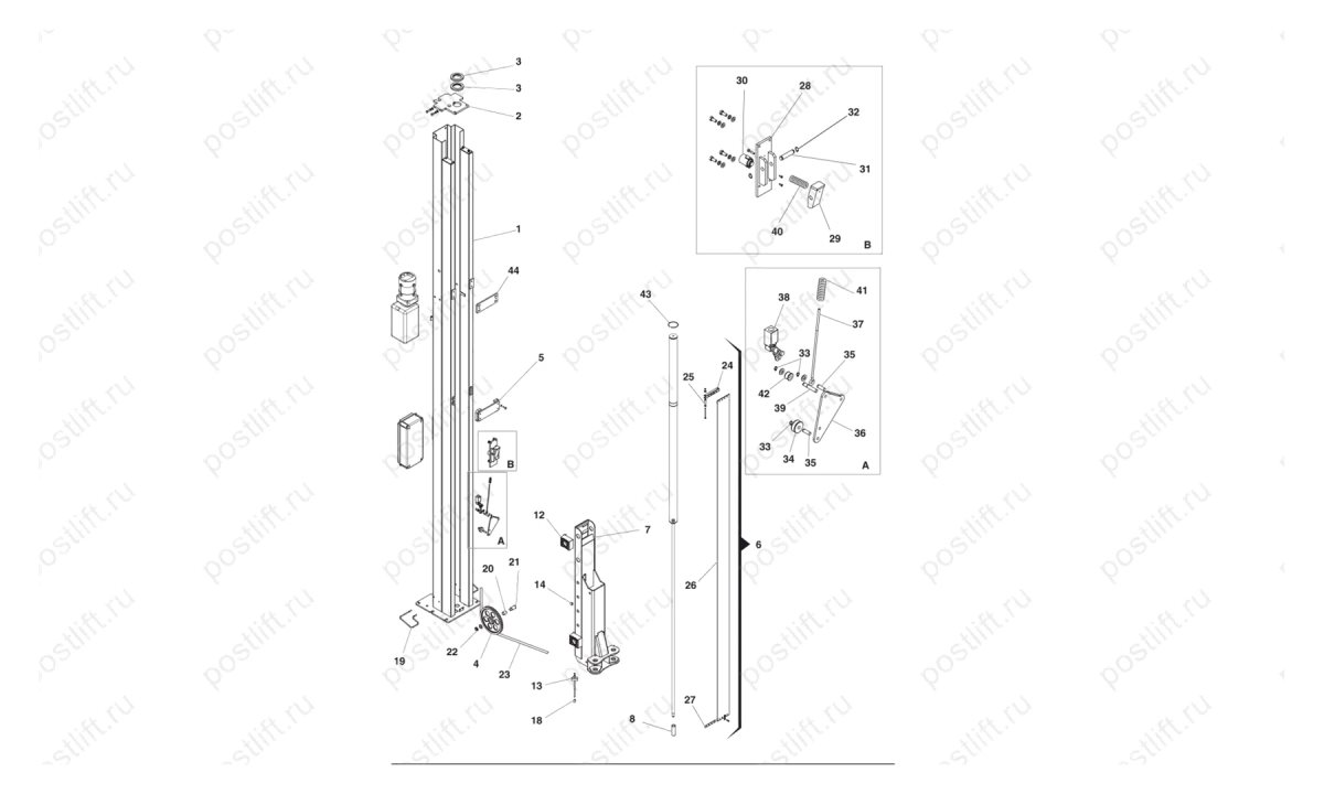  Подъемник двухстоечный Ravaglioli KPH 373 W3 (0)