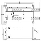  KraftWell KRW5.5 Подъемник четырехстоечный г/п 5500 кг. платформы гладкие мни (5)