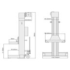  KraftWell KRW6M7.5 Колонны подкатные г/п 6х7,5 т. электромеханические мни (1)