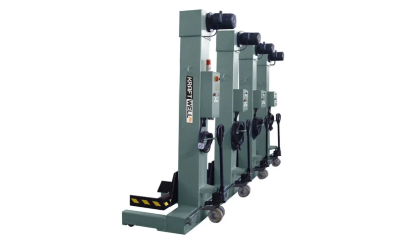 KraftWell KRW8M7.5 Колонны подкатные г/п8х7,5 т. электромеханические фото