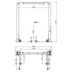  Подъемник 380V 2х стоечный 4т с верхней синхронизацией N4121H-4T мни (1)