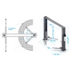  Подъемник 380V 2х стоечный 6т с верхней синхронизацией (синий) N4122HE-6B мни (1)