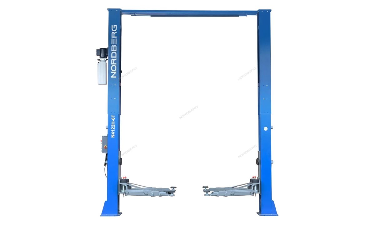  Подъемник 380V 2х стоечный 6т с верхней синхронизацией (синий) N4122HE-6B (0)