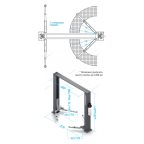  Подъемник 380V 2х стоечный 5т с верхней синхронизацией (серый) N4122HM-5G мни (1)