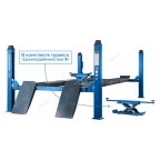 Подъемник 4х-стоечный 5т, c траверсой (от гидростанции) 3т, 380В для сход-развала (синий) NORDBERG 4450 фото