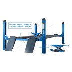 Подъемник 380V 4х стоечный 5т, c ручной траверсой 3т, 380В (Серый) NORDBERG 4450J фото